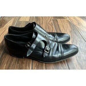Too Boot New York Hammill Black Calf Double Monkstrap Mens Dress Shoes 11.5